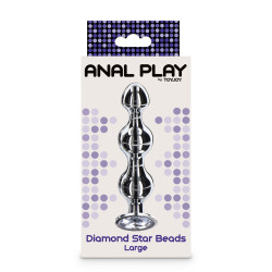 ANAL PLAY TOYJOY Plug Bijou Diamond Star Beads L 12 x 2.9cm